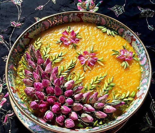 گل سرخ و گلاب در خوراک ایرانیان