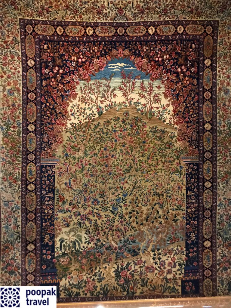 قالی دروازه بهشت موزه فرش تهران
