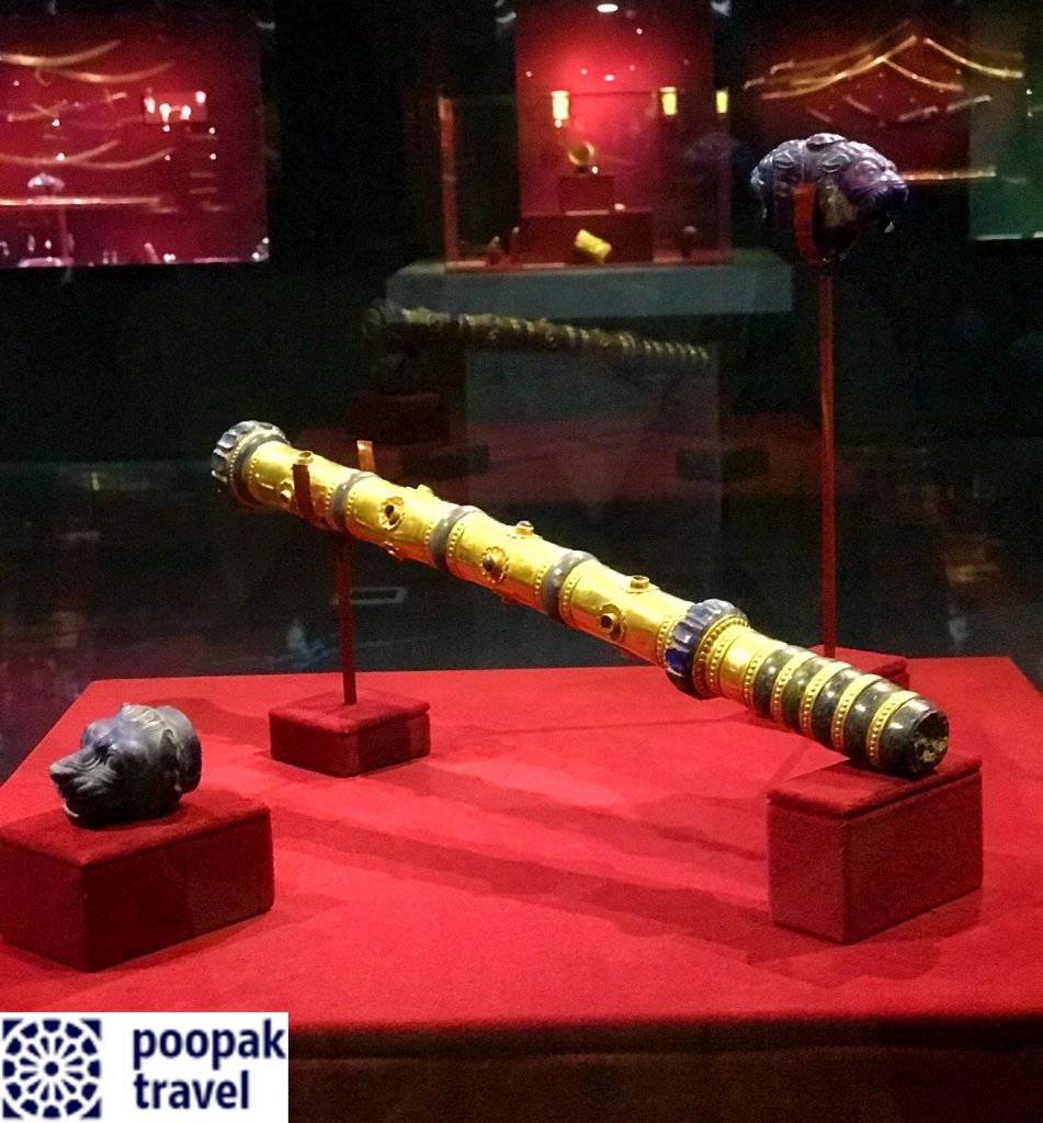 عصای هخامنشی موزه گوهر آرایه تاریخی